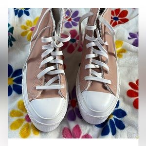 COPY - Leather converse platform shoes 👟